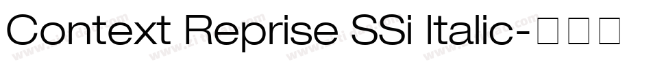 Context Reprise SSi Italic字体转换